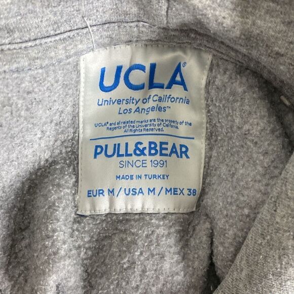 UCLA by Pull & Bear Men’s Gray Hoodie Size M - Picture 5 of 5